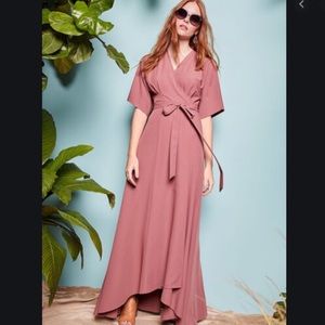Hutch Everlasting Impression Maxi Wrap Dress